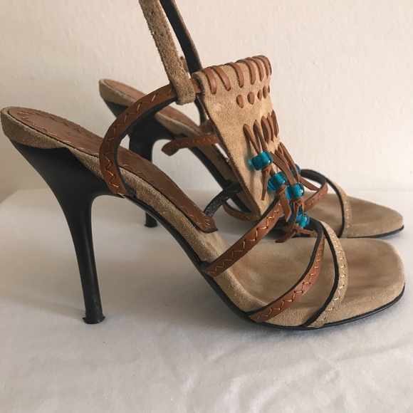 boho heeled sandals